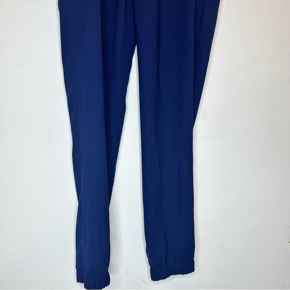 Vince Coastal Cap Sleeve Drawstring Jumpsuit Zip Up Blue Size 8 - Picture 10 of 14